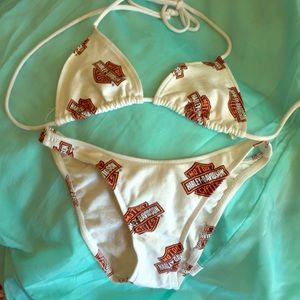 Vintage Harley Davidson Motorcycles Bikini USA